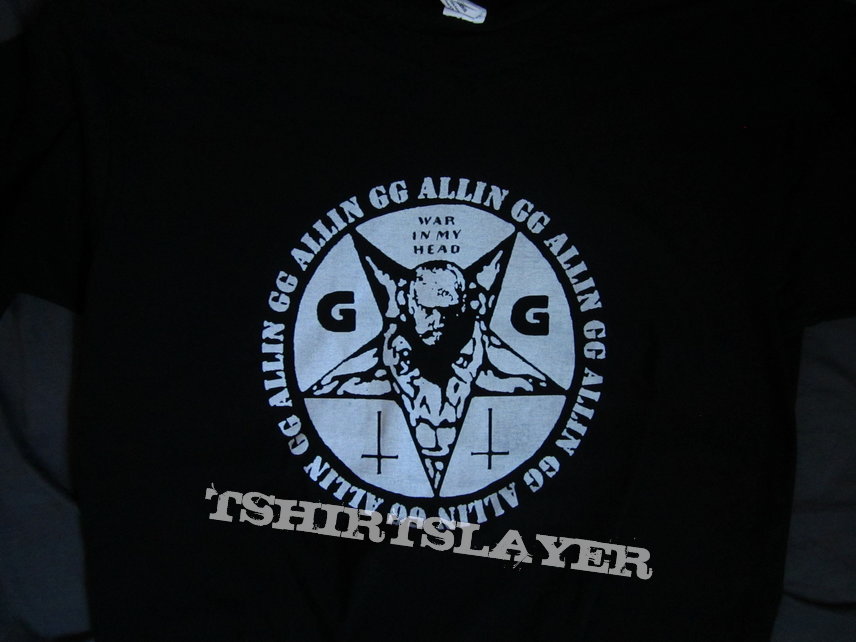 GG Allin - War In My Head - shirt bootleg