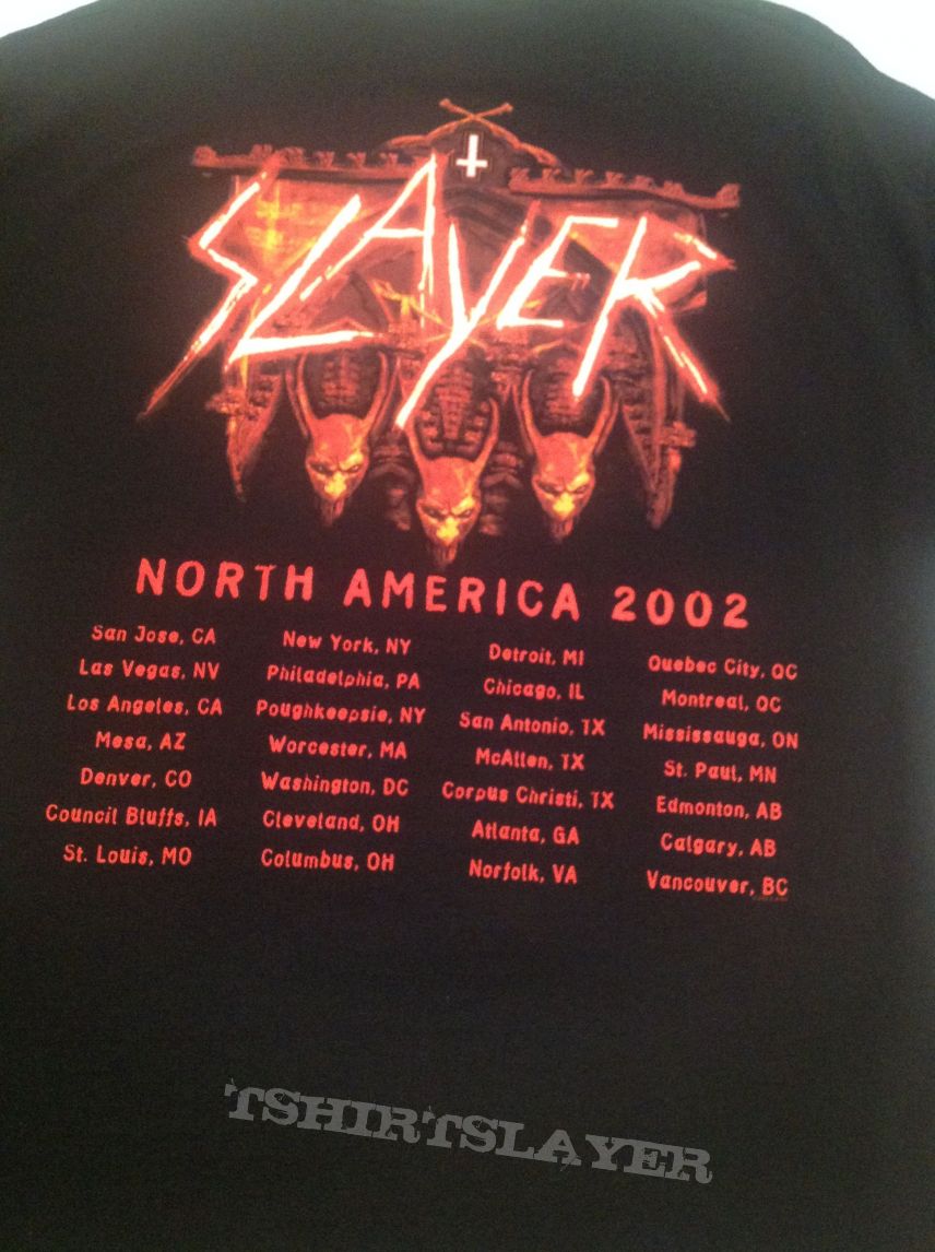 Slayer 2002 Tour t-shirt