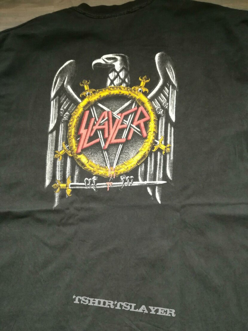 1991 MTV Headbanger&#039;s Ball &quot;Bang In The New Year With Slayer&quot; contest promo shirt