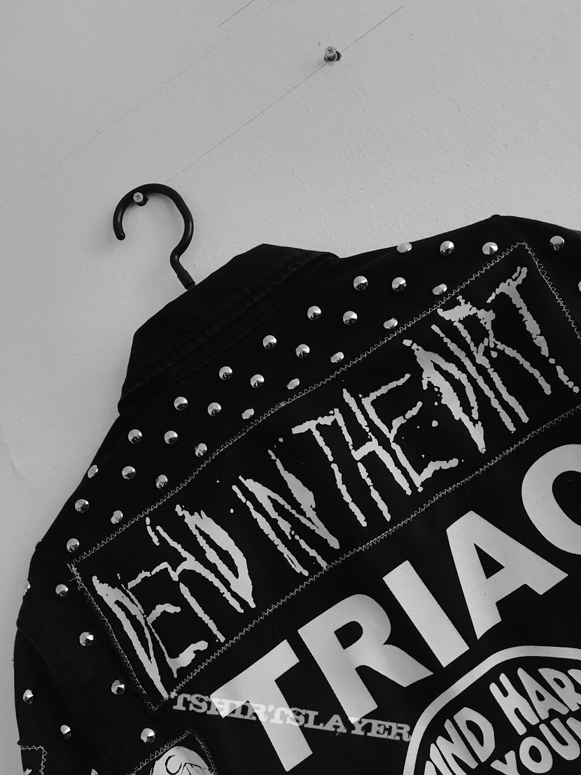 Full Of Hell Studded denim battle jacket Full Of Hell Studded denim battle jacket