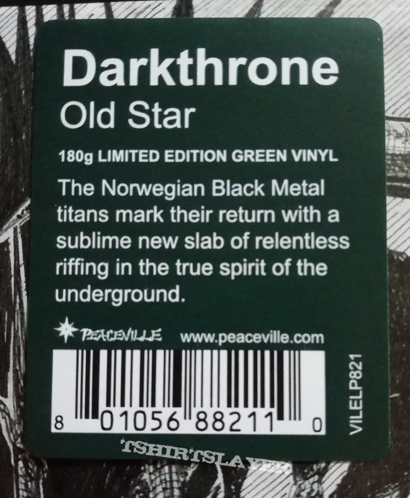 Darkthrone &#039;Old Star&#039; limited edition green vinyl 