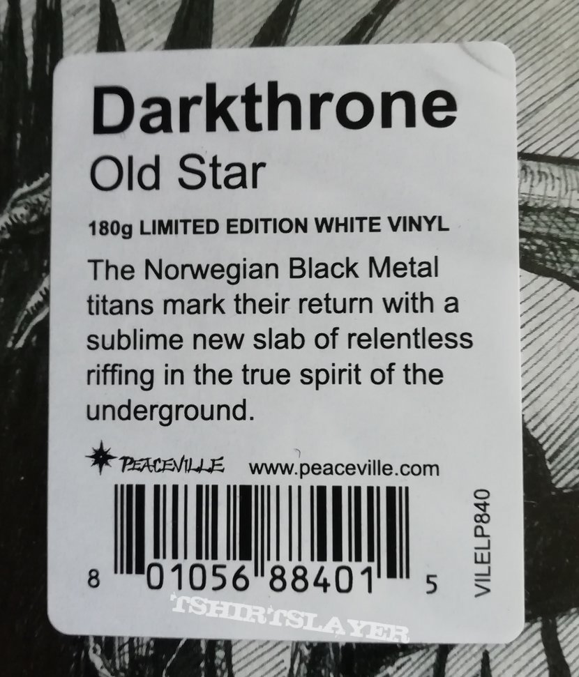 Darkthrone &#039;Old Star&#039; limited edition white vinyl 