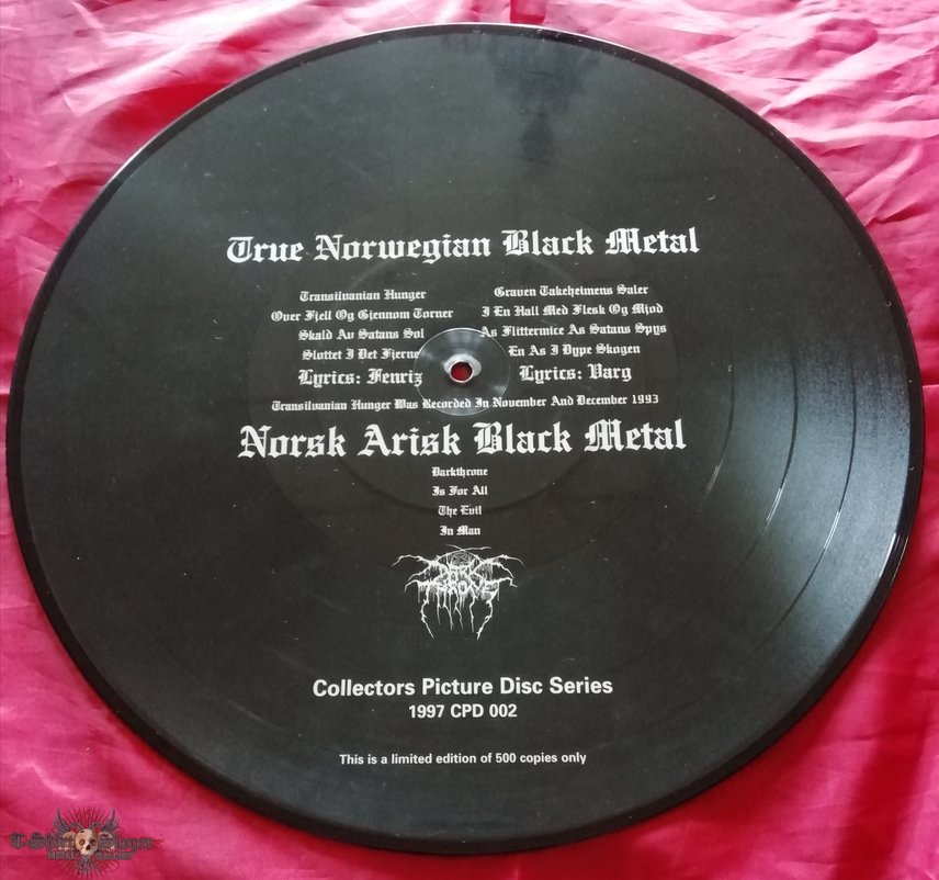 Darkthrone &#039;Transilvanian Hunger&#039; Megarock picture disc 