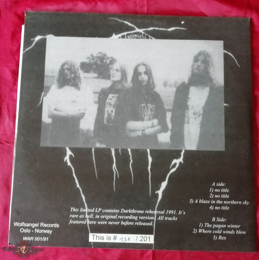 Darkthrone &#039;Rehearsal 1991&#039; unofficial vinyl 