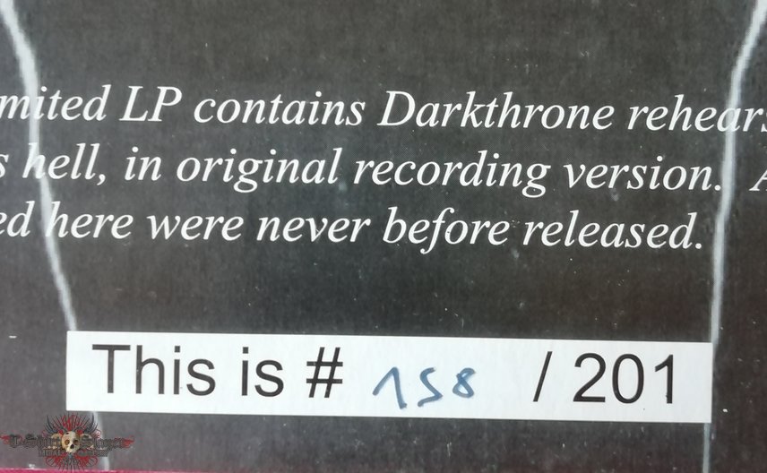 Darkthrone &#039;Rehearsal 1991&#039; unofficial vinyl 