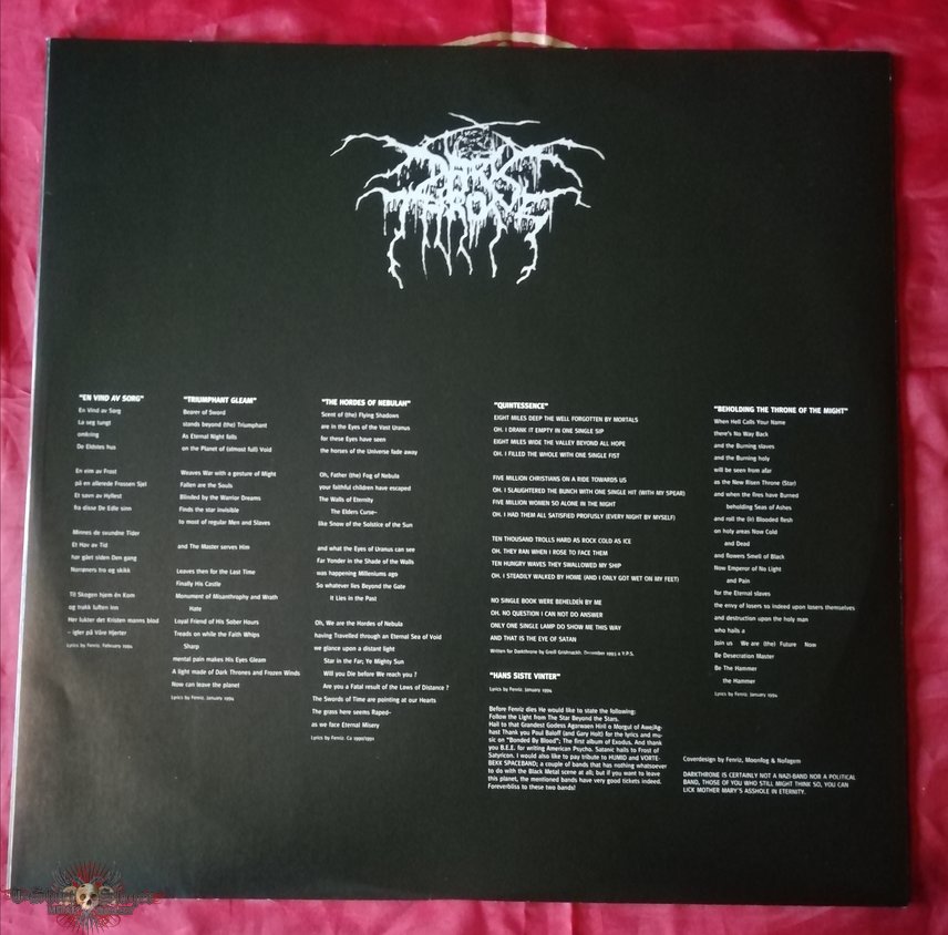 Darkthrone &#039;Panzerfaust&#039; repress Peaceville vinyl 