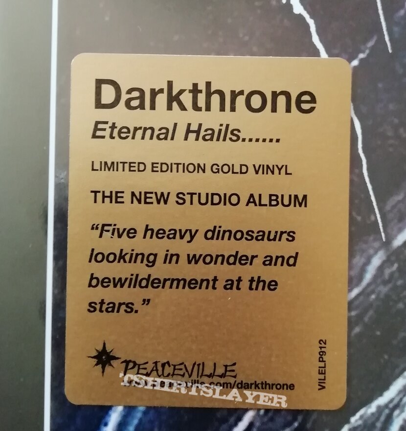 Darkthrone &#039;Eternal Hails.......&#039; gold vinyl