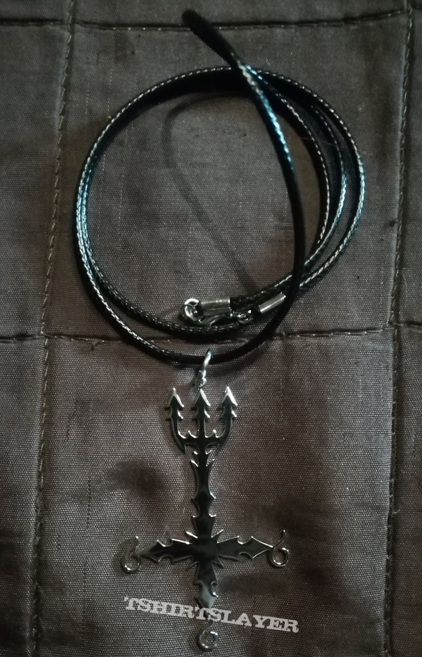 Dissection Inverted Cross necklace 