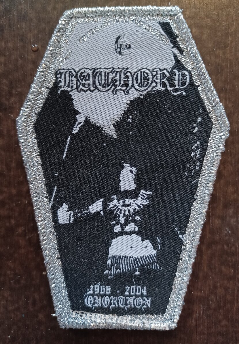 Bathory Quorthon woven coffin patch 