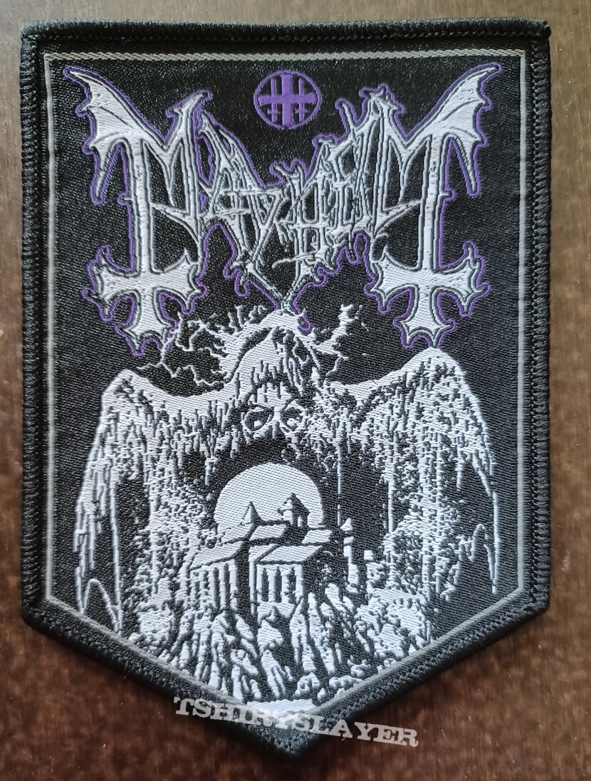 Mayhem woven shield patch