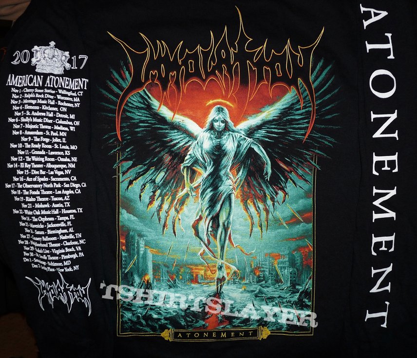 Original Immolation - Atonement 2017 US Tour Longsleeve