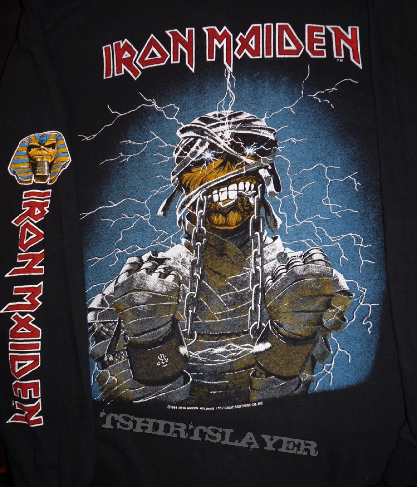 Vintage Original Iron Maiden Powerslave 1984/85 Tour Longsleeve