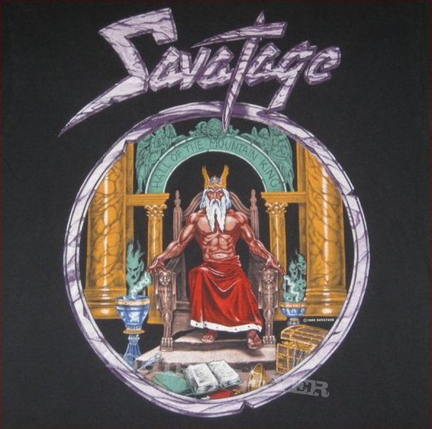 Vintage Original Savatage - Hall Of The Mountain King Tourshirt 1988