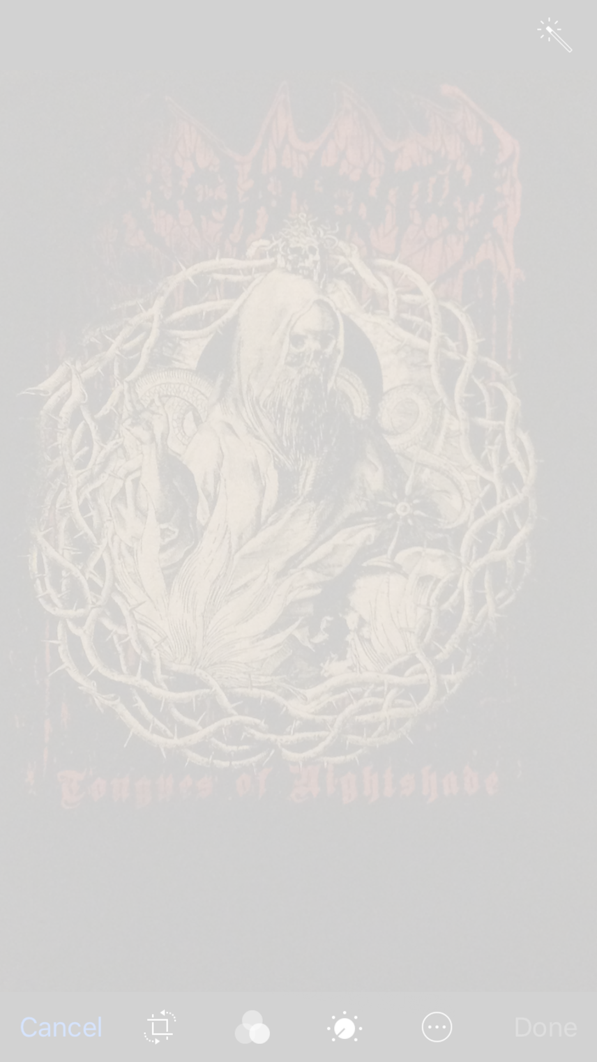 Cruciamentum tongues of nightshade tour shirt 