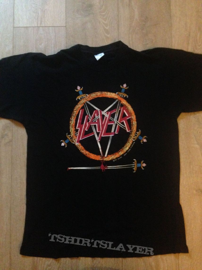 Slayer hell awaits shirt 1991