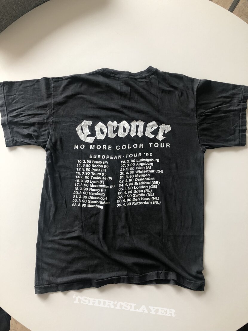 Coroner No More Color European Tour 1990