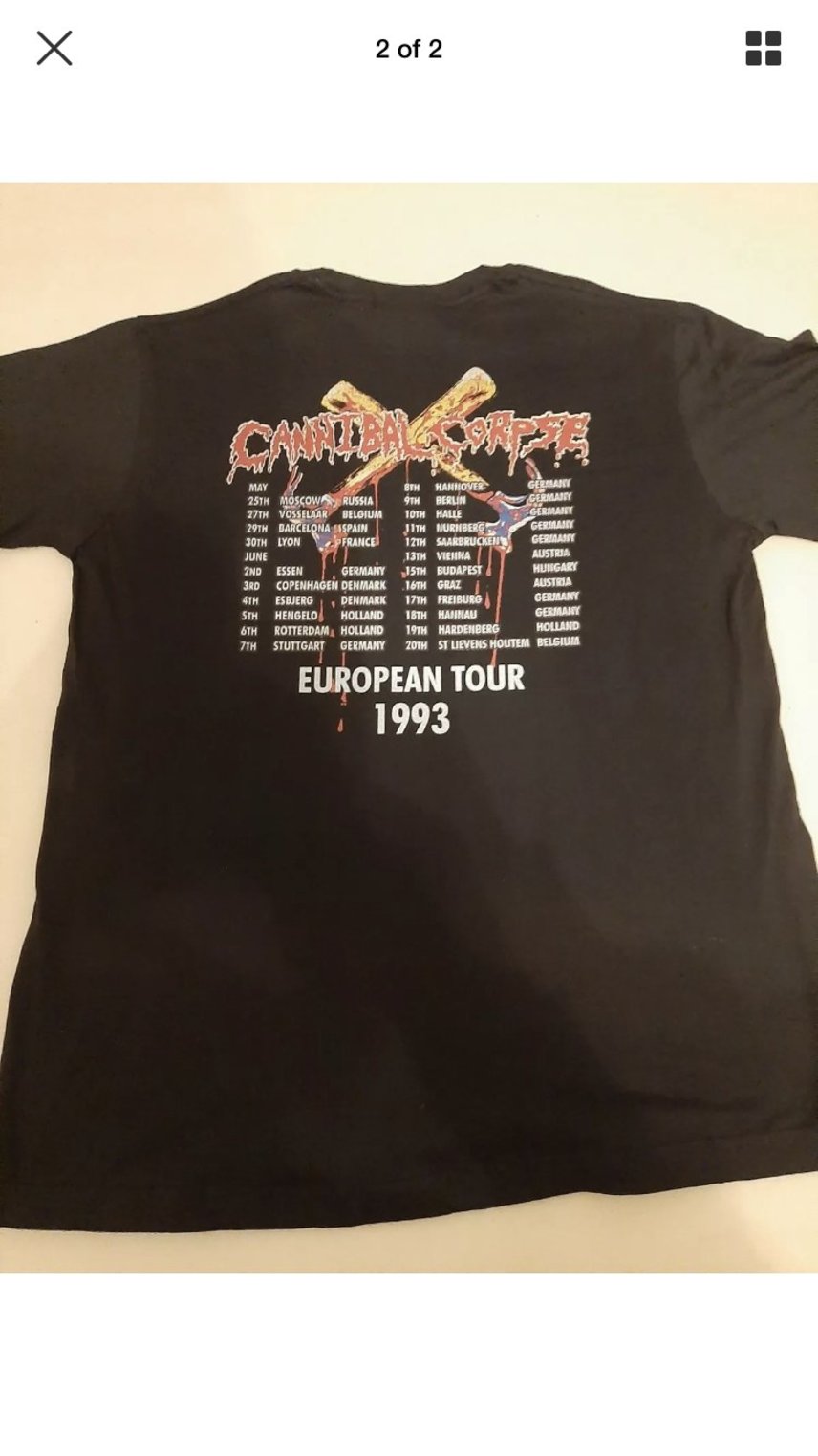 Cannibal Corpse Hammer smashed face European tour 1993 Bootleg