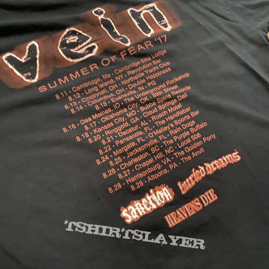 Vein summer of fear tour shirt 