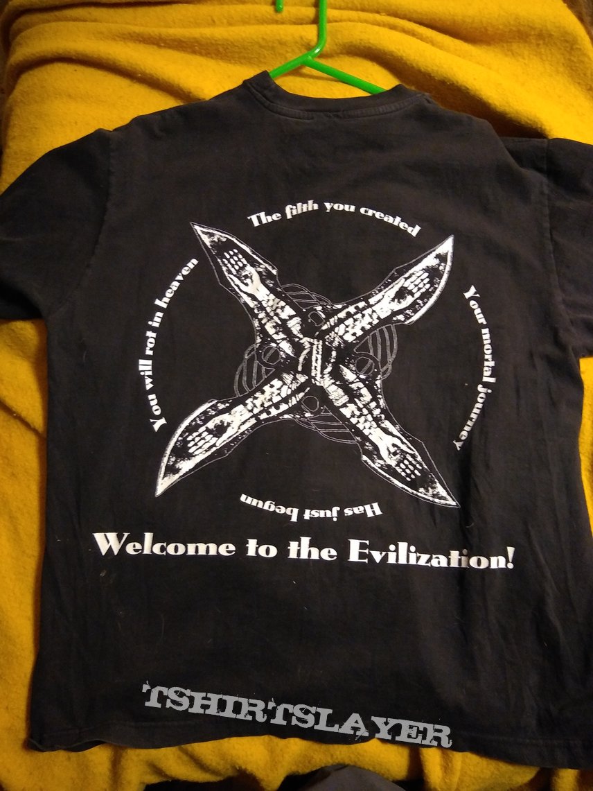 IMPIOUS &quot;Evilized&quot; XL shirt 1998 Black Sun Records