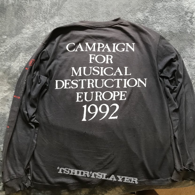 Napalm Death Campaign For Musical Destruction European Tour Shirt