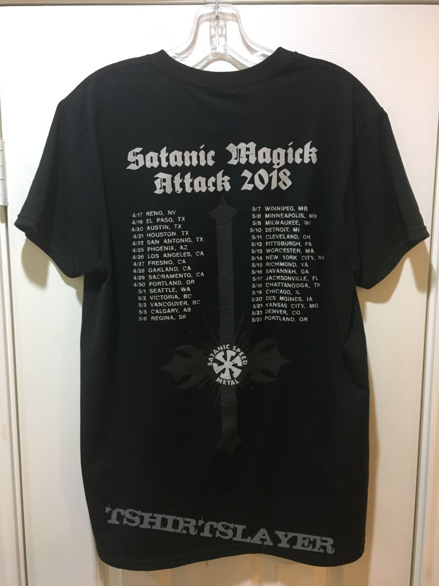 Bewitcher Satanic Magick Attack Tour 2018 Shirt 