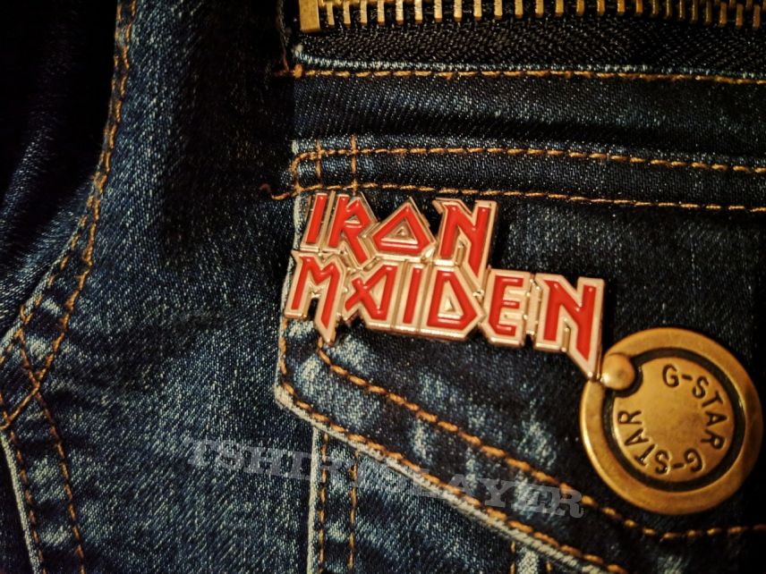 Iron Maiden logo pin badge