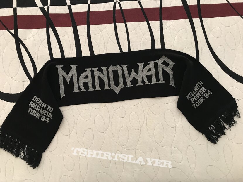 Manowar Hail to England tour 84 - tour scarf