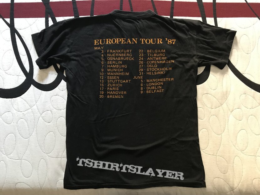 Manowar Fighting the World tour shirt 87 - European tour