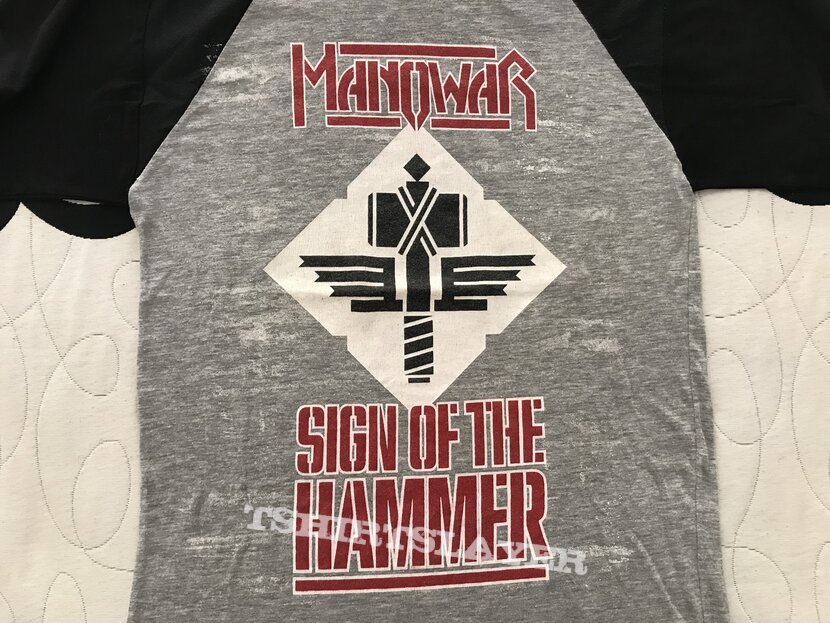 Manowar, Manowar Sign of the Hammer Tour 84 TShirt or Longsleeve  (metaldaze's) | TShirtSlayer