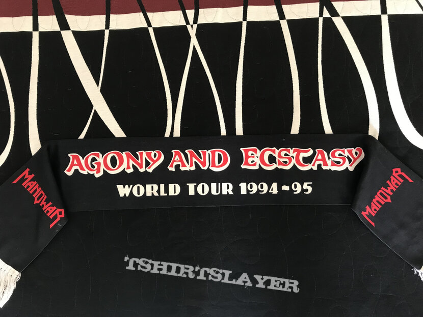 Manowar Agony &amp; Ecstasy tour 94 - tour scarf