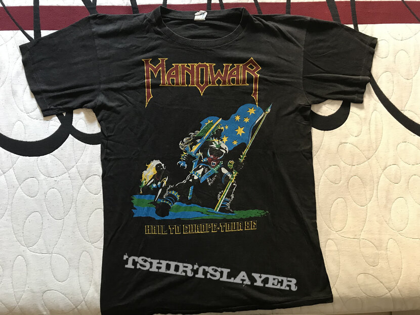 Manowar Hail to Europe tour shirt 86