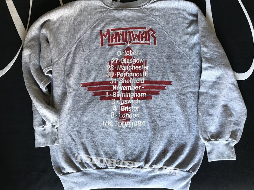 Manowar Sign of the Hammer original sweatshirt tour 1984