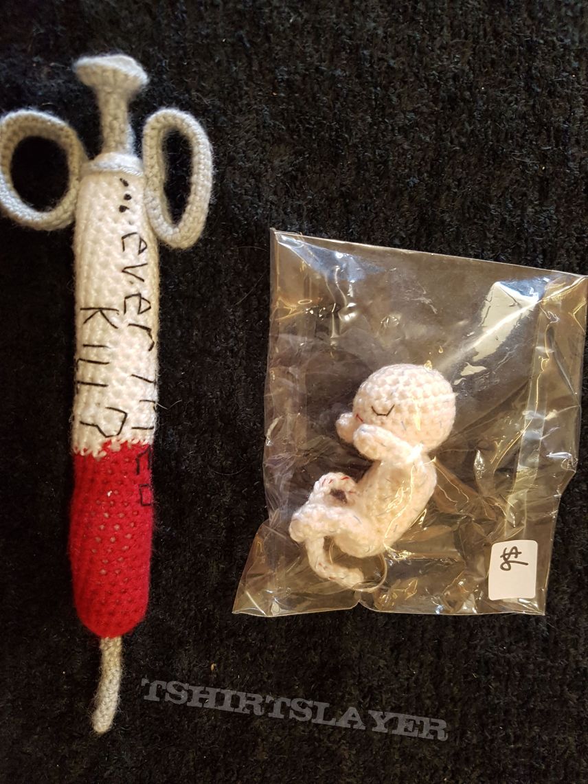 Suffer In Rot Crochet Syringe and Fetus