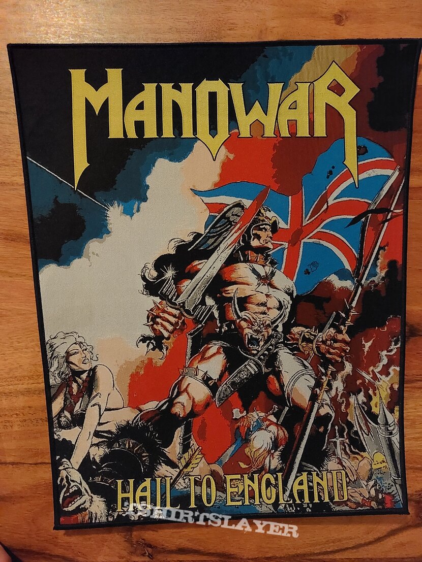 Manowar Hail to England backpatch 