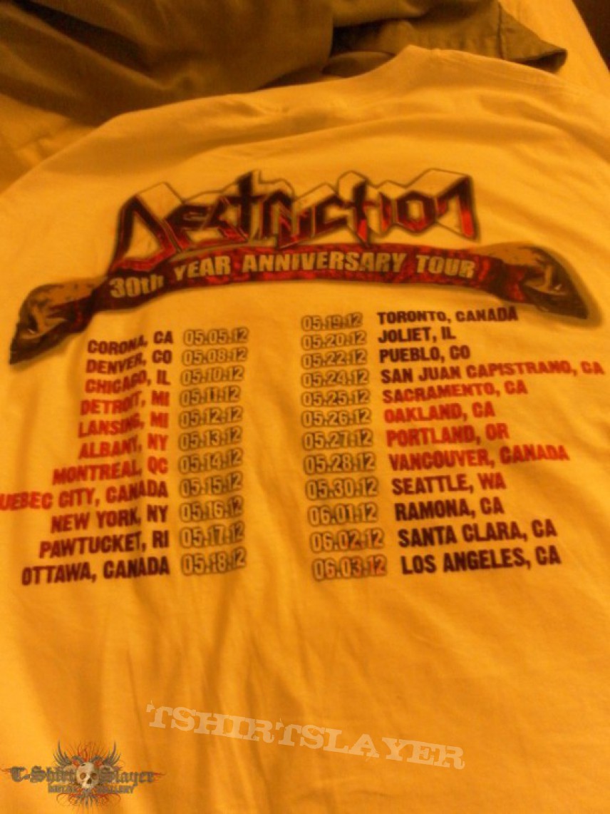 TShirt or Longsleeve - Destruction 30th Anniversary tour shirt