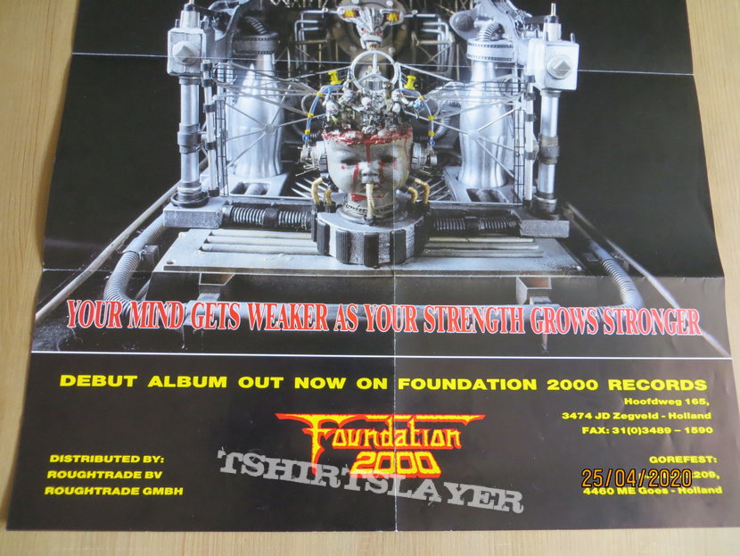 Gorefest - Mindloss Promo Poster Foundation2000