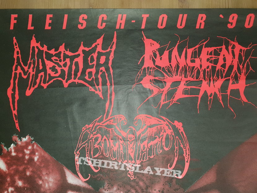 Pungent Stench / Master / Abomination Fleisch TourPoster 1990