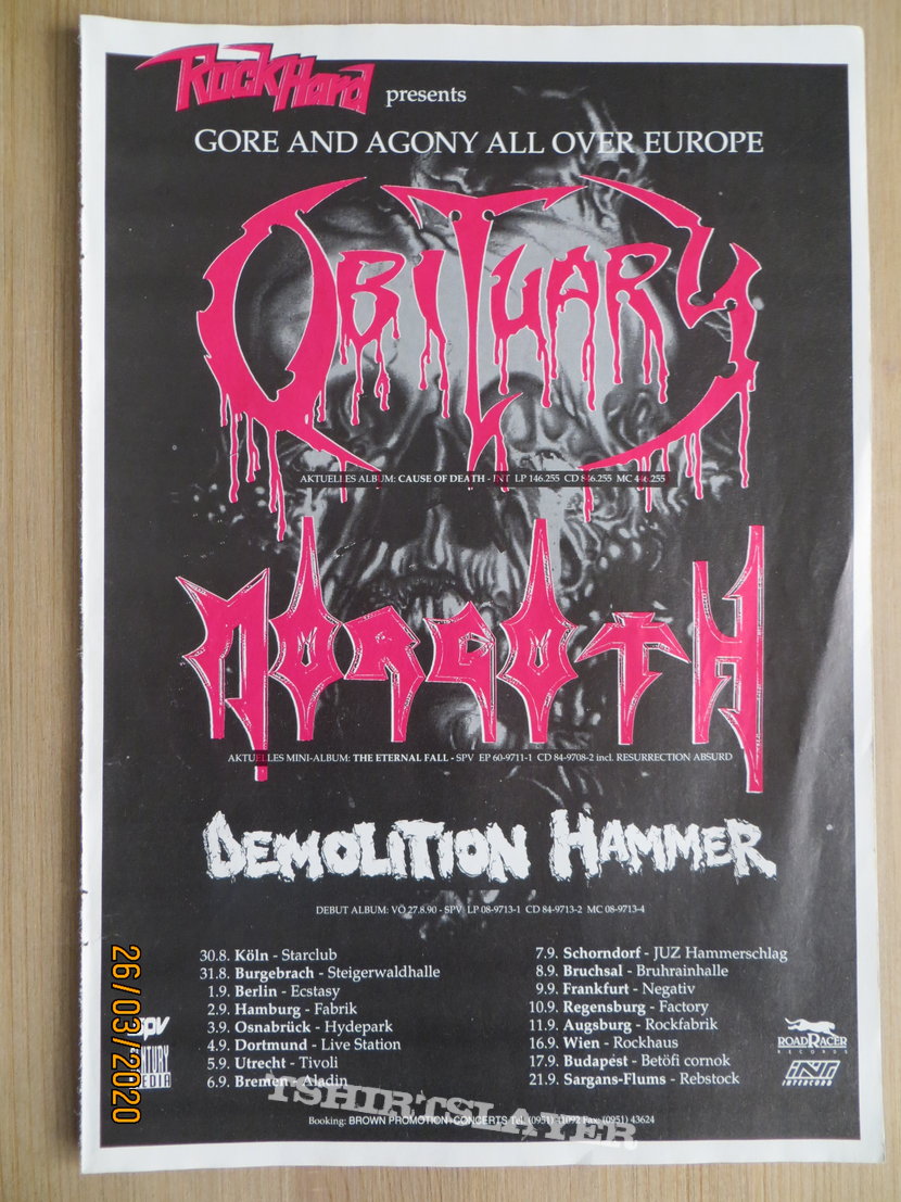 Morgoth some Adverts out of old &quot;Rock Hard&quot; Magazines early 90ties