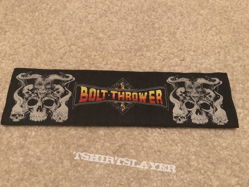 Bolt Thrower, Bolt Thrower strip patch Patch (bobbyhends's) | TShirtSlayer