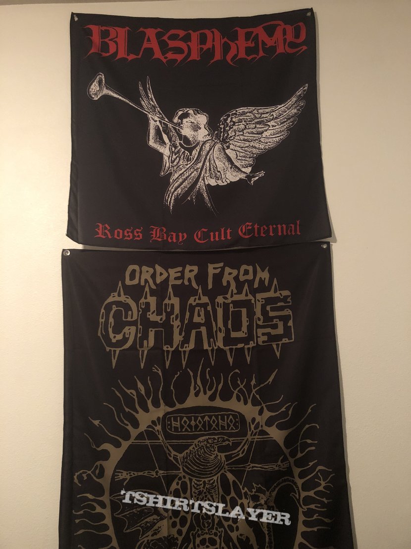 Blasphemy Flags of hatred and desecration 