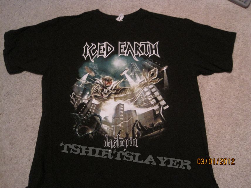 TShirt or Longsleeve - Iced Earth - Dystopia tour shirt