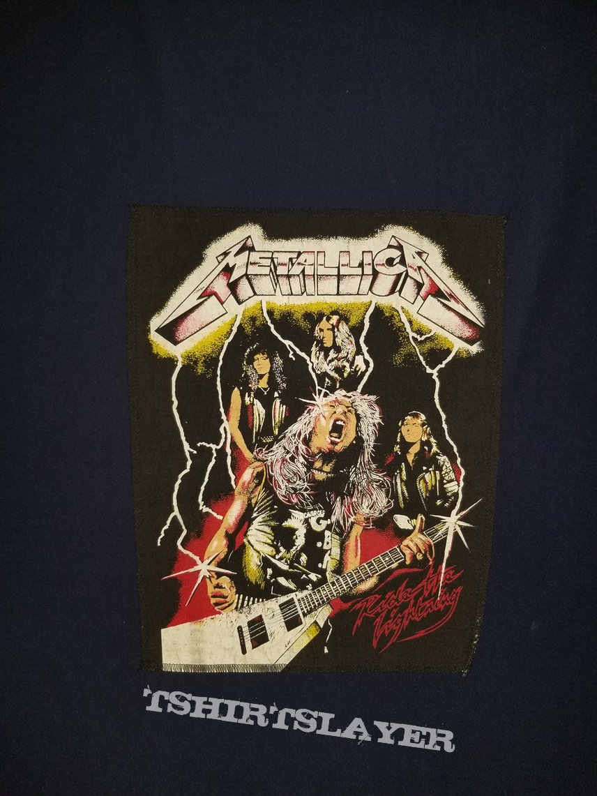 Metallica Ride The Lightning Back Patch