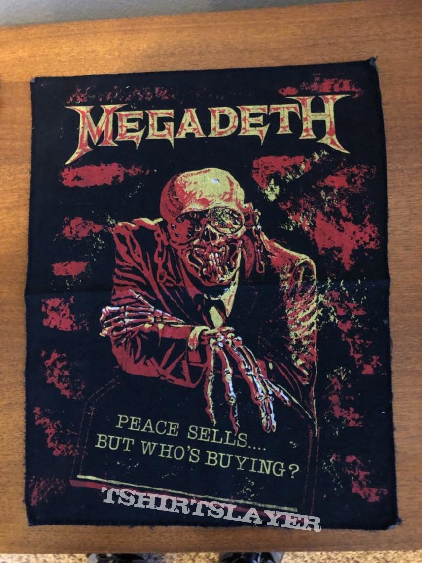 Megadeth peace sells  back patch 