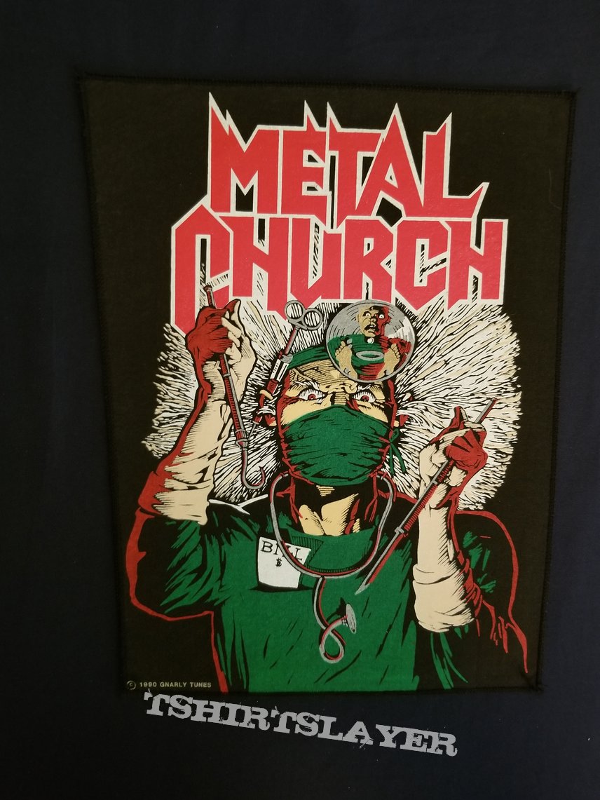 Metal church back patch 