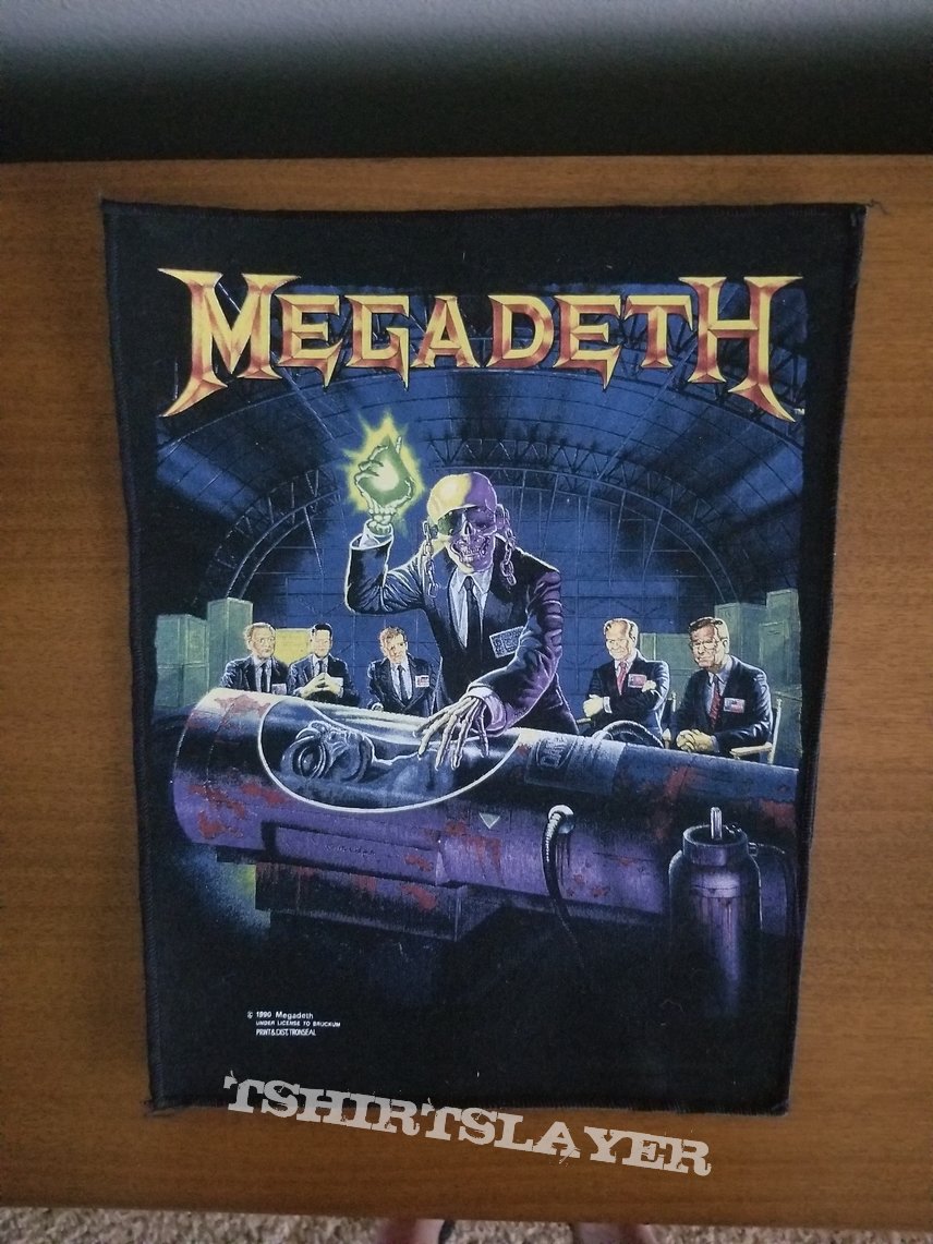 Megadeth Rust In Peace  Back Patch