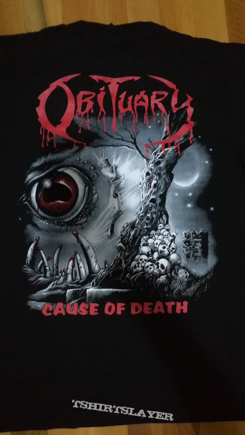 Obituary Cause of Death Shirt