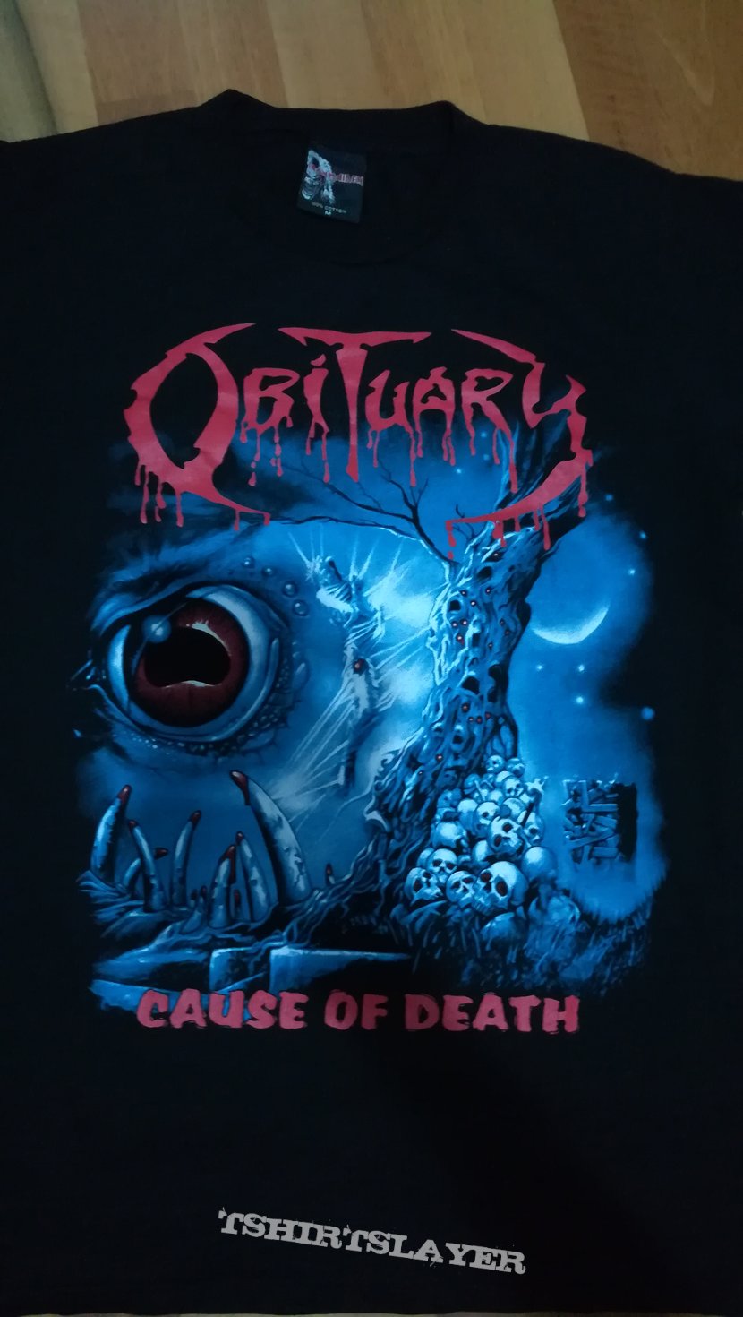 Obituary Cause of Death Shirt