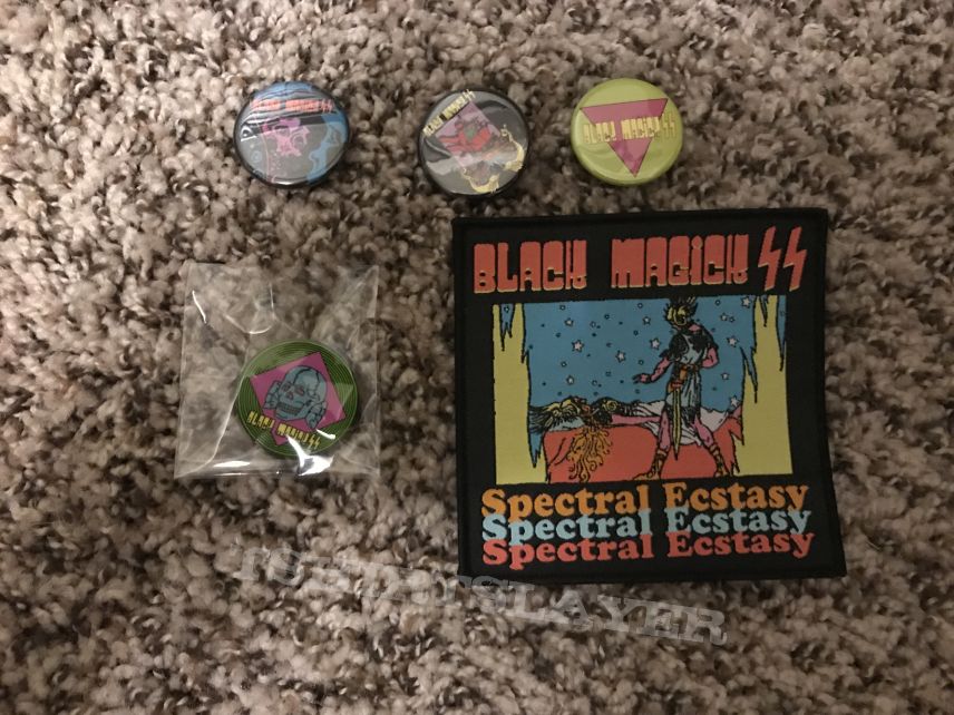 Black Magick SS pins and patch 