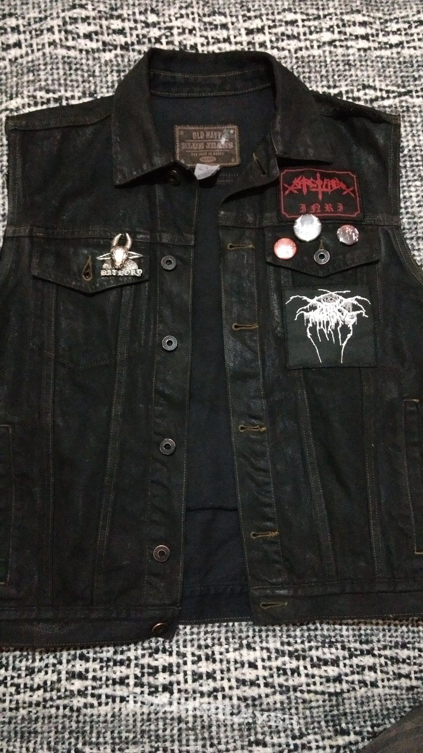 Bathory Black metal vest 