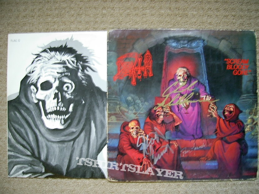 Death - Scream Bloody Gore / Individual Though Patterns LPs (Signed)